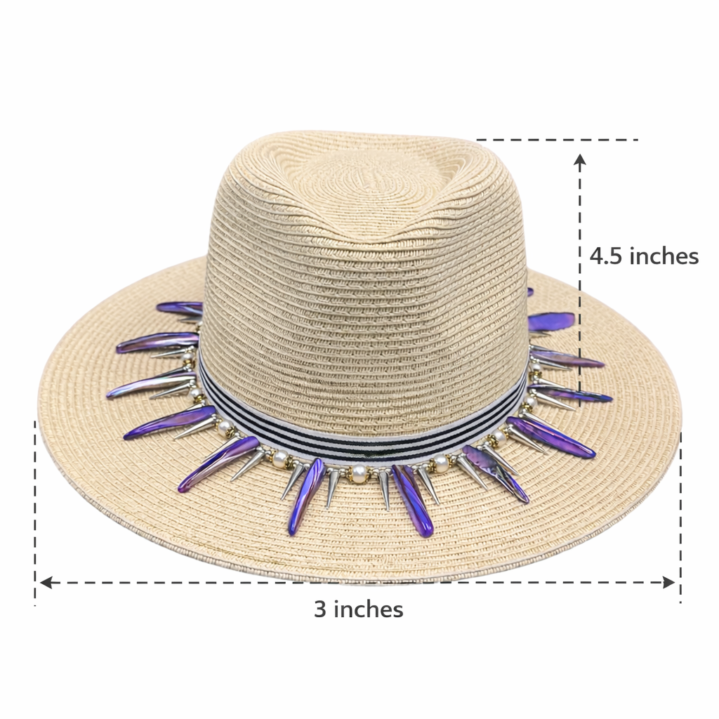 Spike My Sunshine — handcrafted straw fedora by Left Turn Hat Co, lifestyle shot