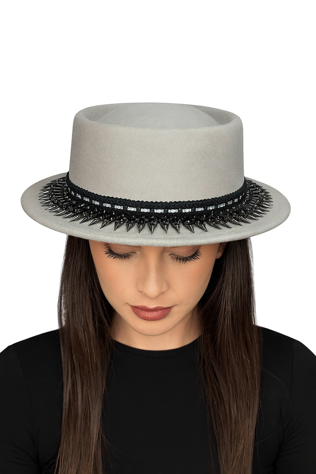 Cosmic Crown — wool felt fedora by Left Turn Hat Co, lifestyle shot