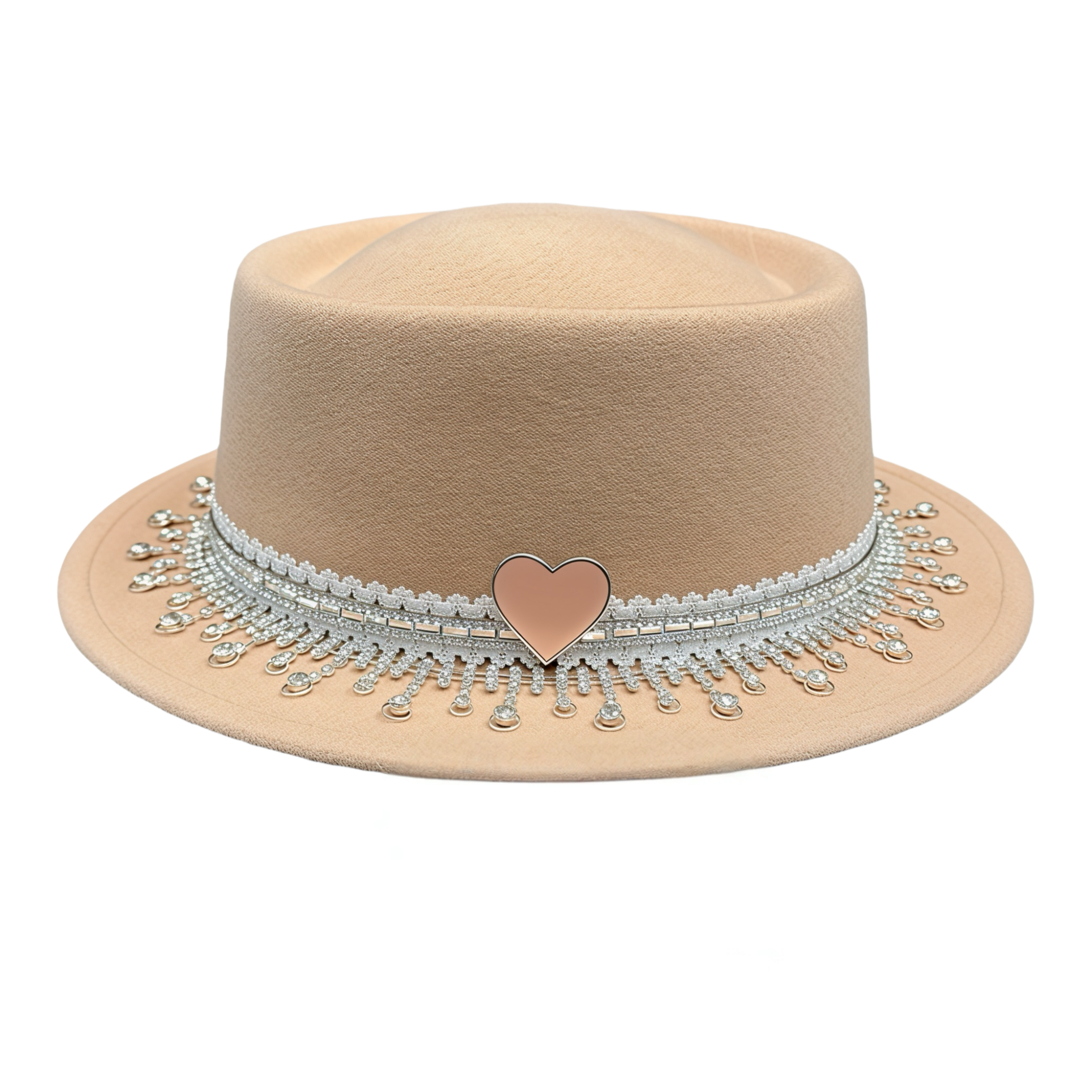 I'm All In! — wool felt fedora by Left Turn Hat Co, side profile