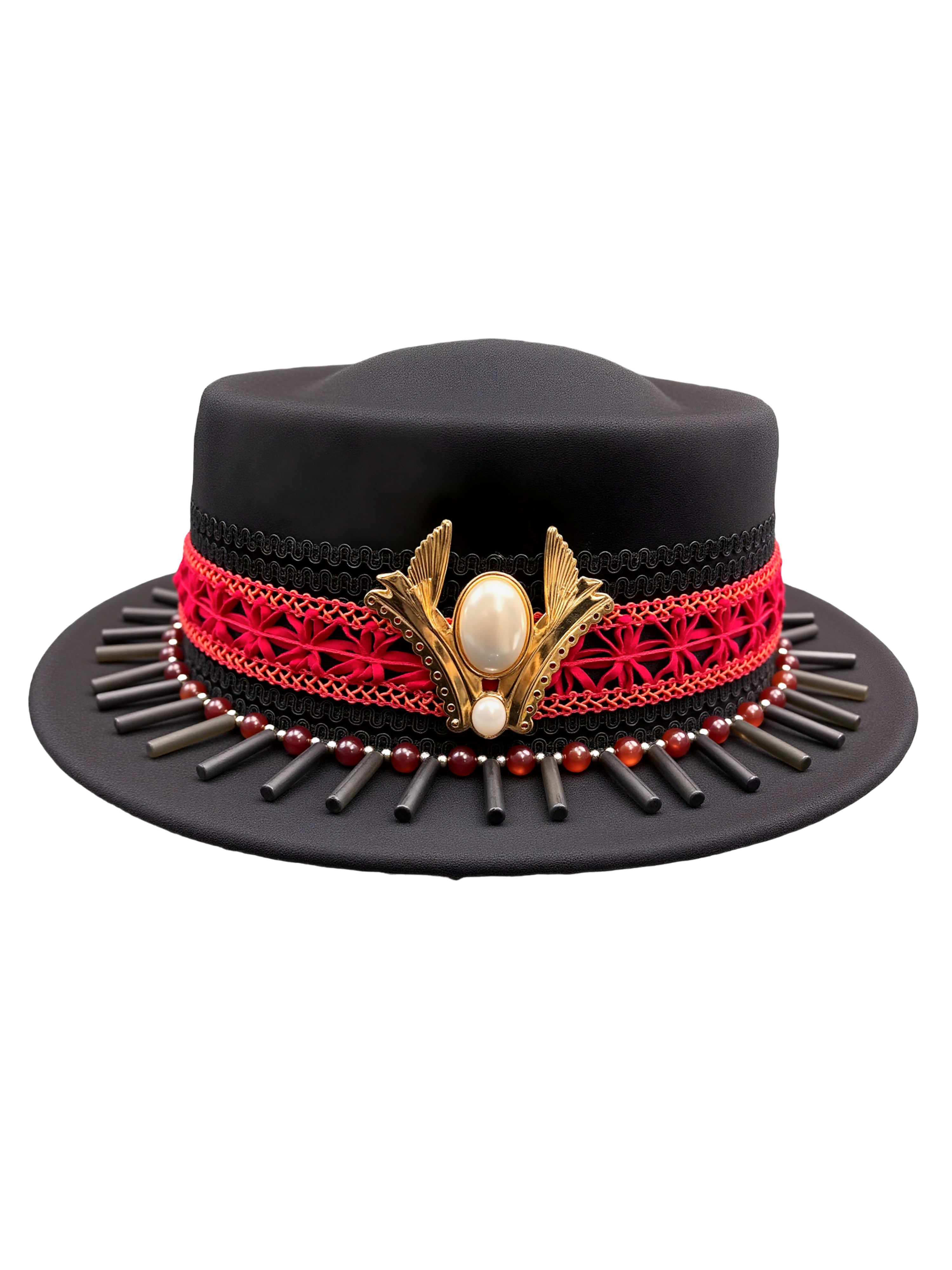 Just For You — wool felt fedora by Left Turn Hat Co, side profile