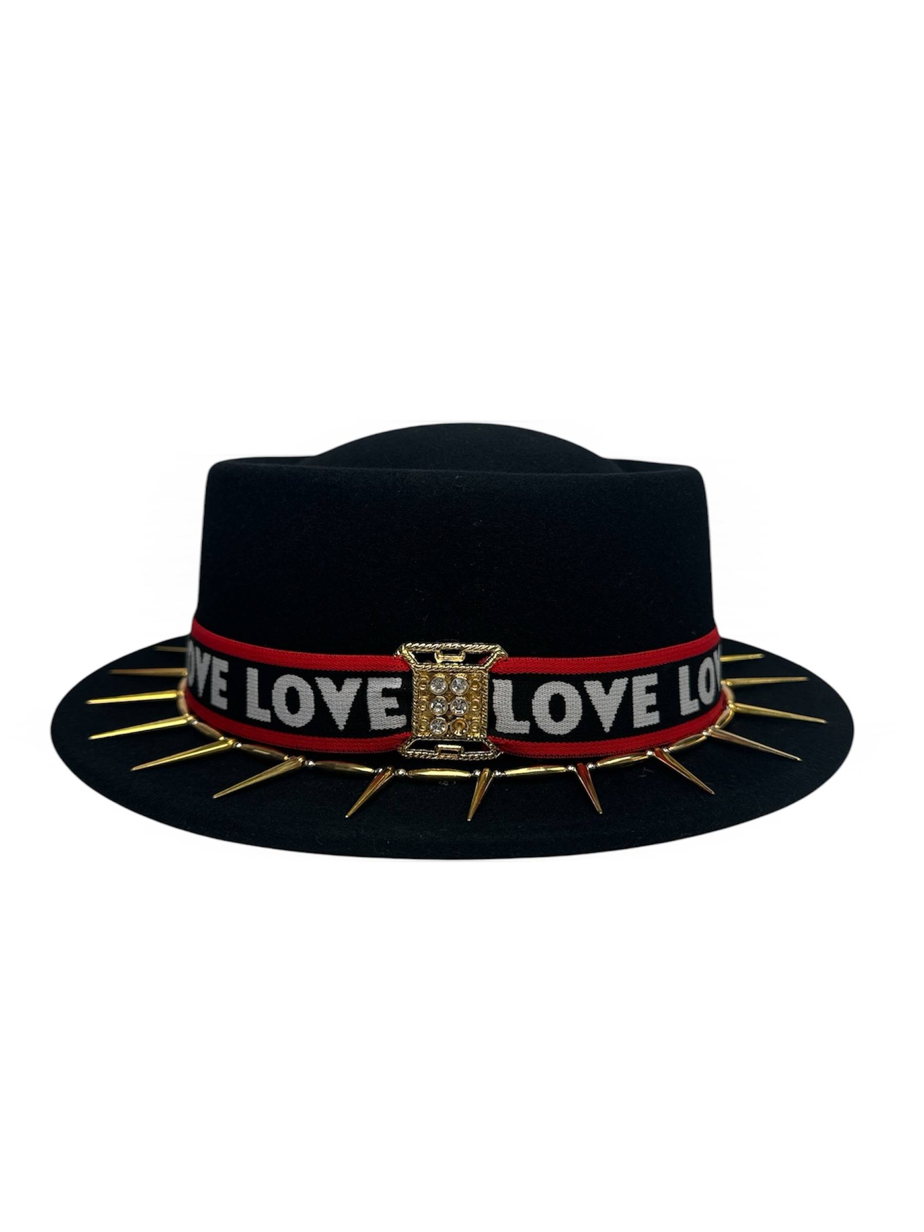 Love Bytes — wool felt fedora by Left Turn Hat Co, styled on model