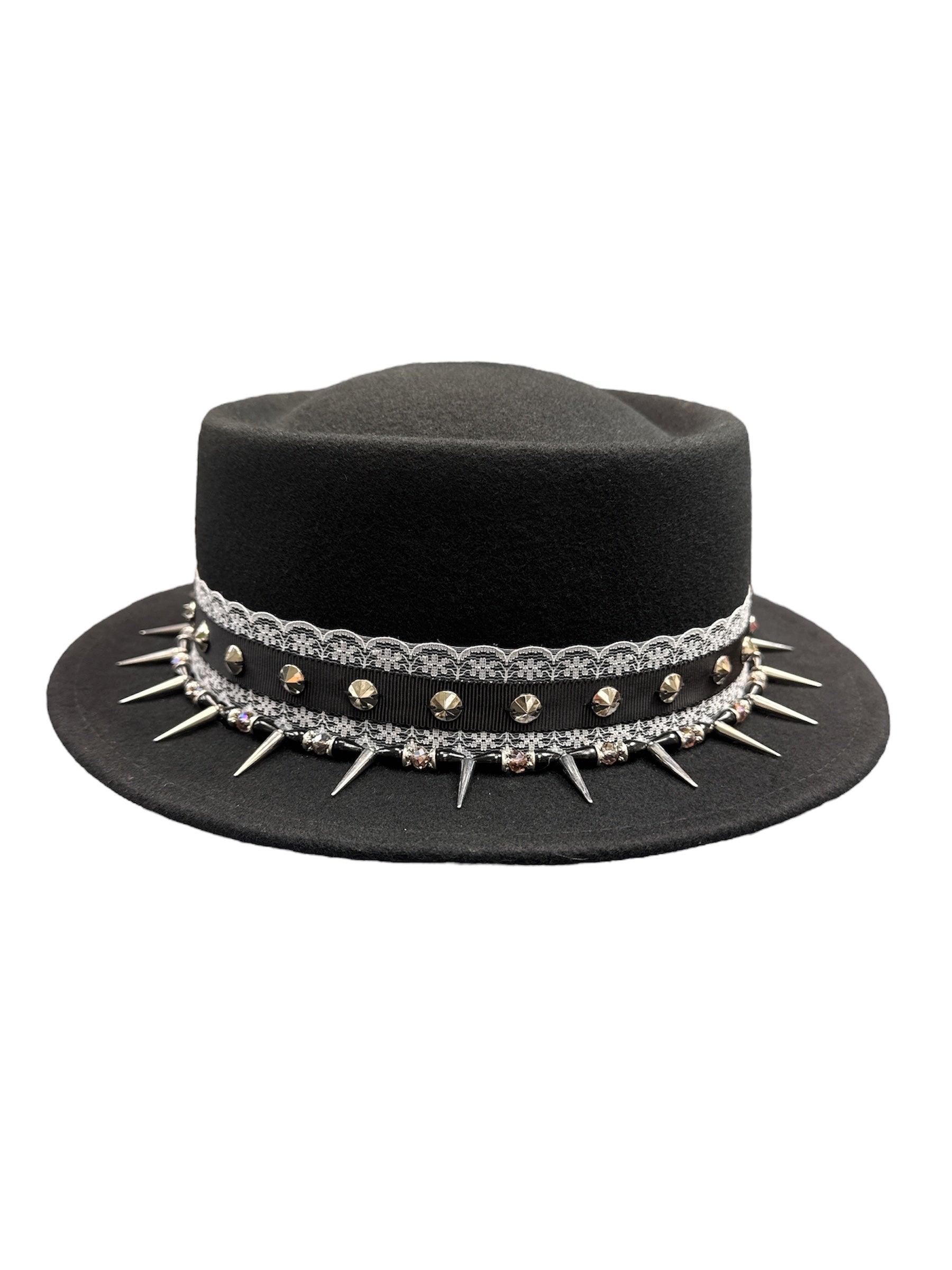 Wild Card — wool felt fedora by Left Turn Hat Co, side profile