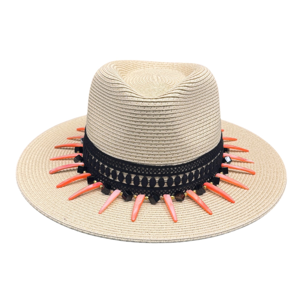 Handle With Attitude — wool felt fedora by Left Turn Hat Co, front view