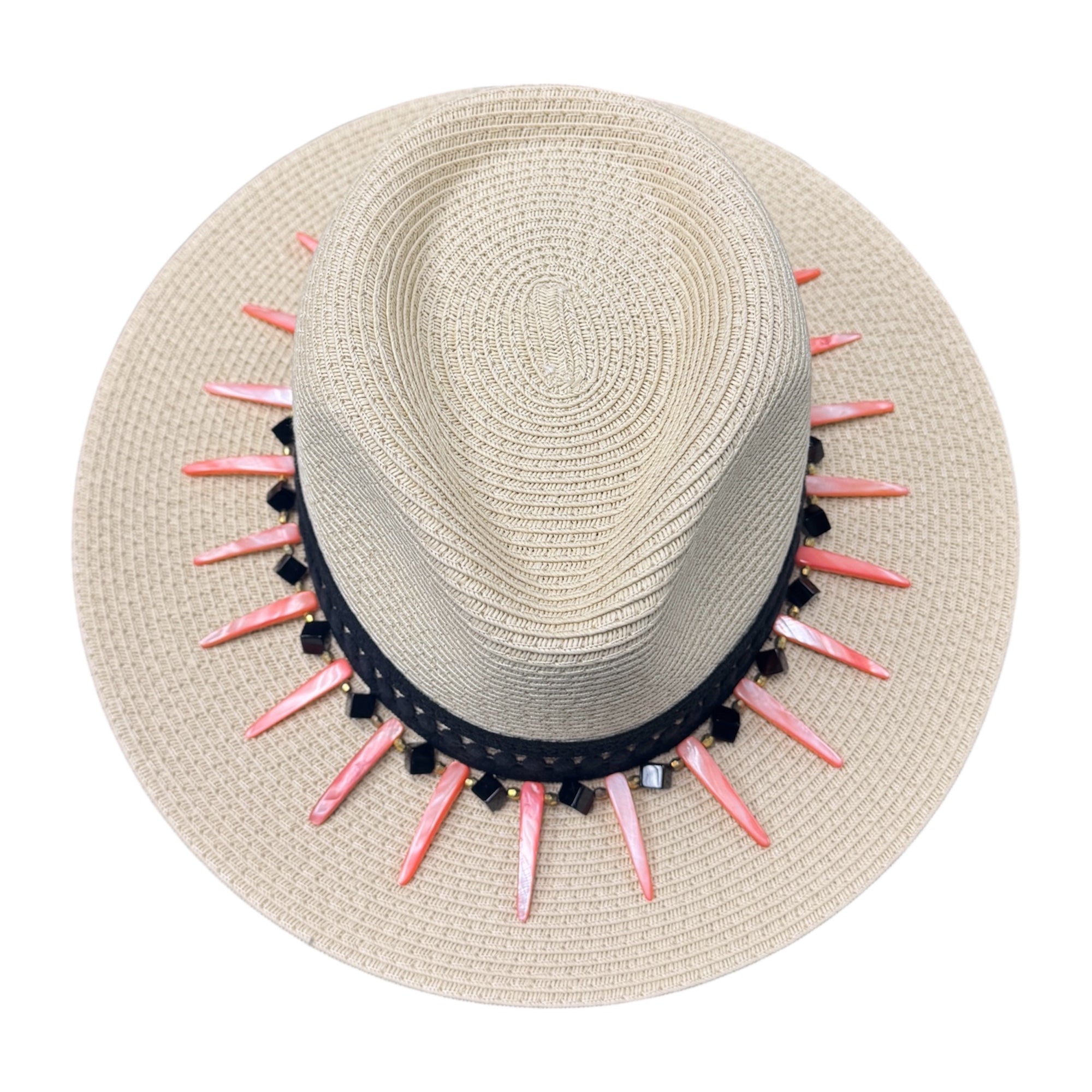 Handle With Attitude — wool felt fedora by Left Turn Hat Co, band detail close-up