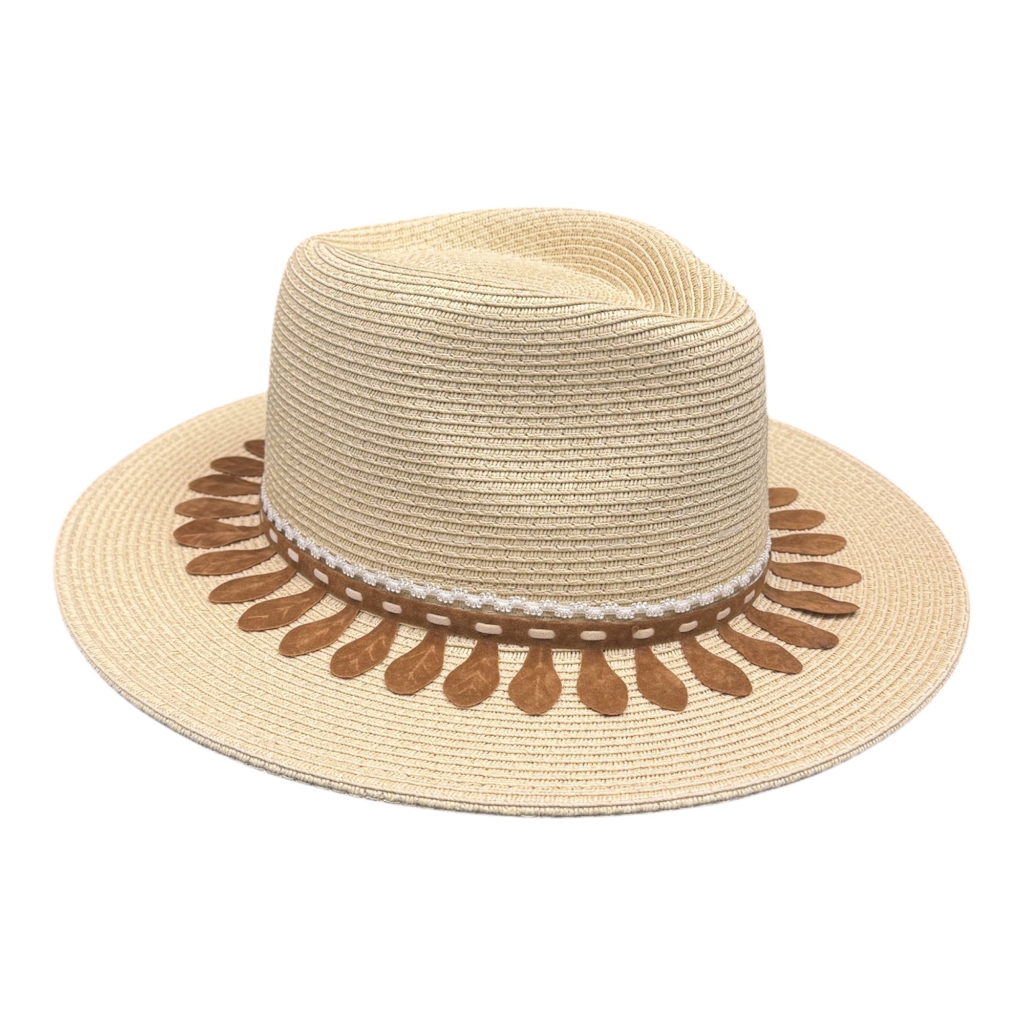 Kiss The Sky — handcrafted straw fedora by Left Turn Hat Co, side profile