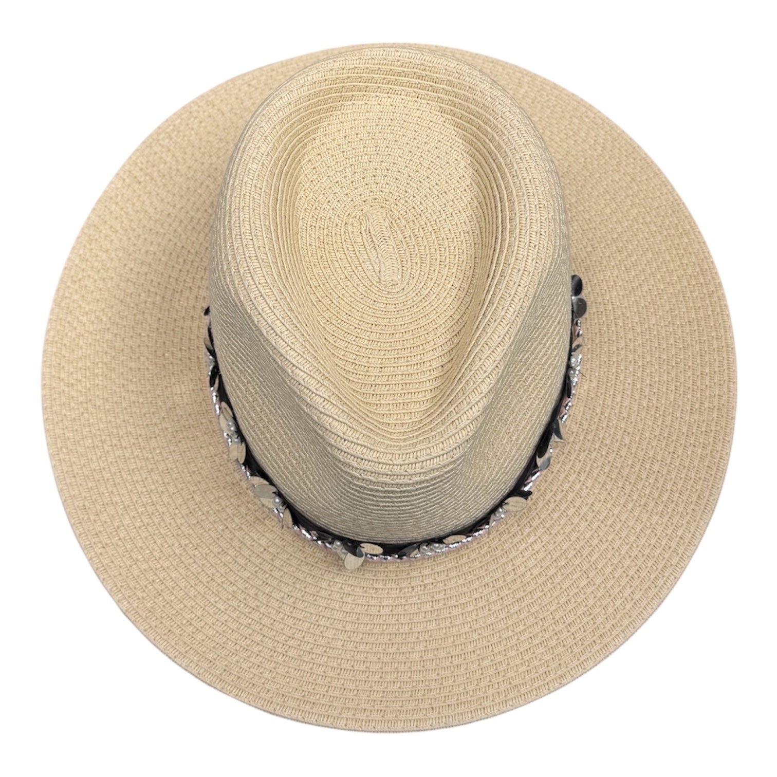 DayDreamer — handcrafted straw fedora by Left Turn Hat Co, styled on model