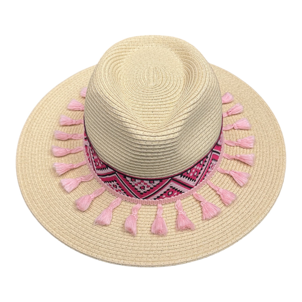 Main Character — handcrafted straw fedora by Left Turn Hat Co, alternate angle