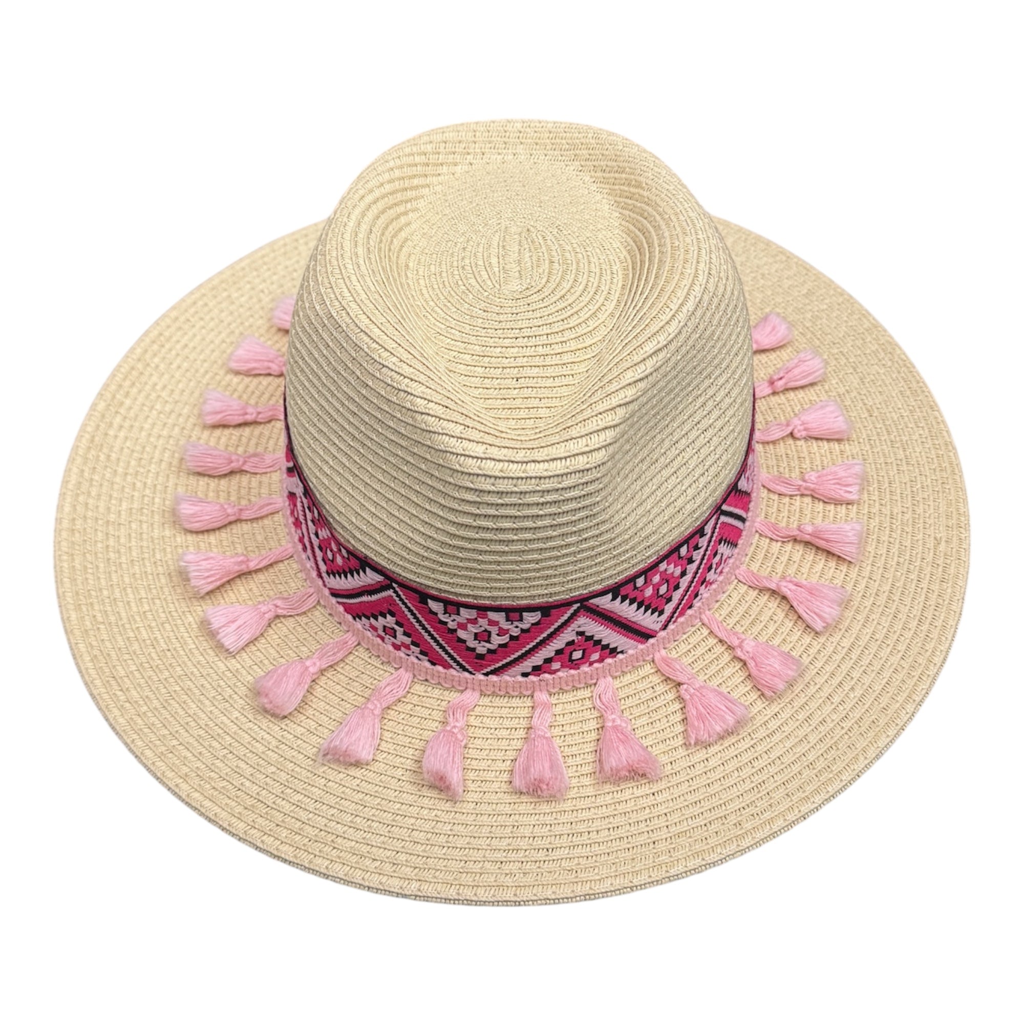 Main Character — handcrafted straw fedora by Left Turn Hat Co, alternate angle