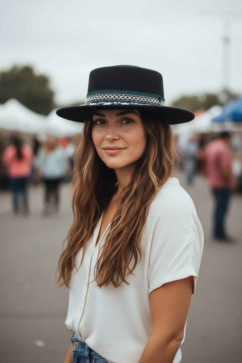 I Got That! — wool felt fedora by Left Turn Hat Co, side profile