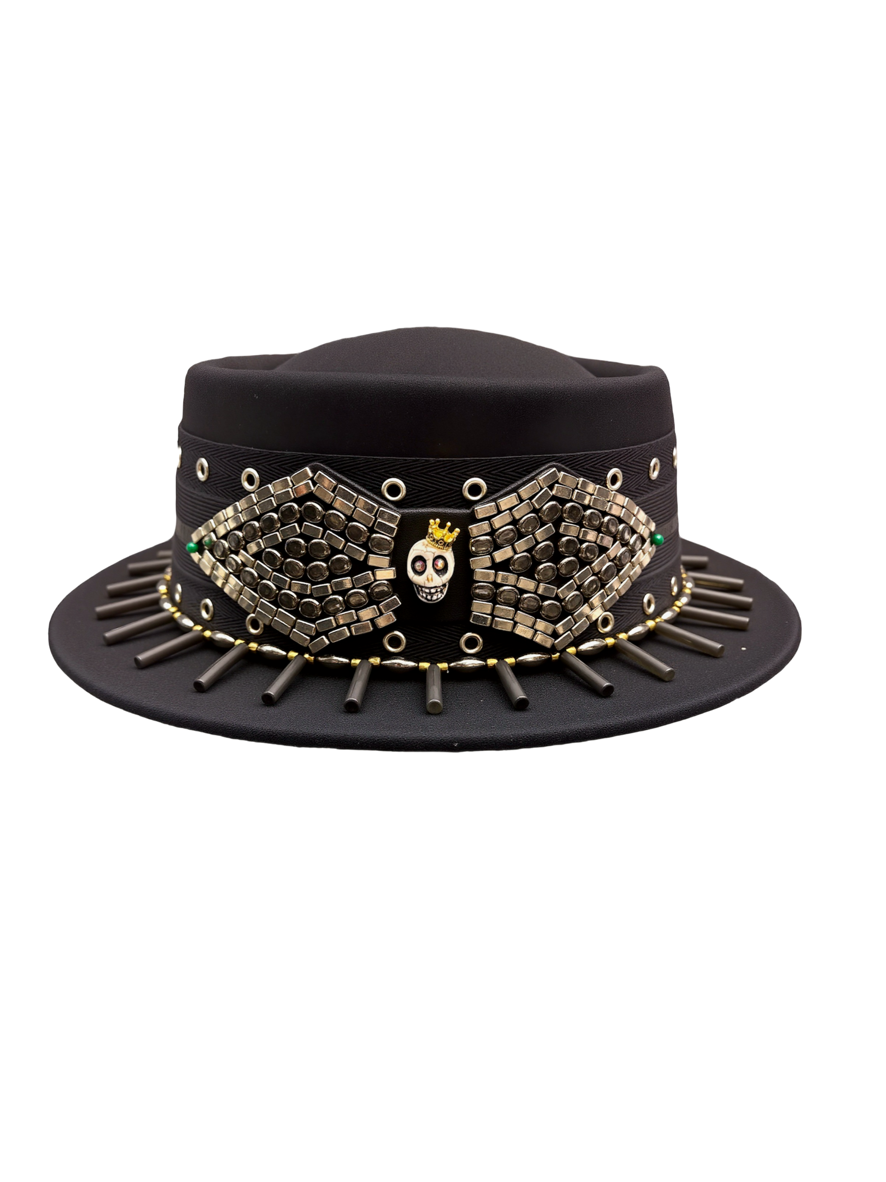 Shake Me To The Bone — wool felt fedora by Left Turn Hat Co, styled on model