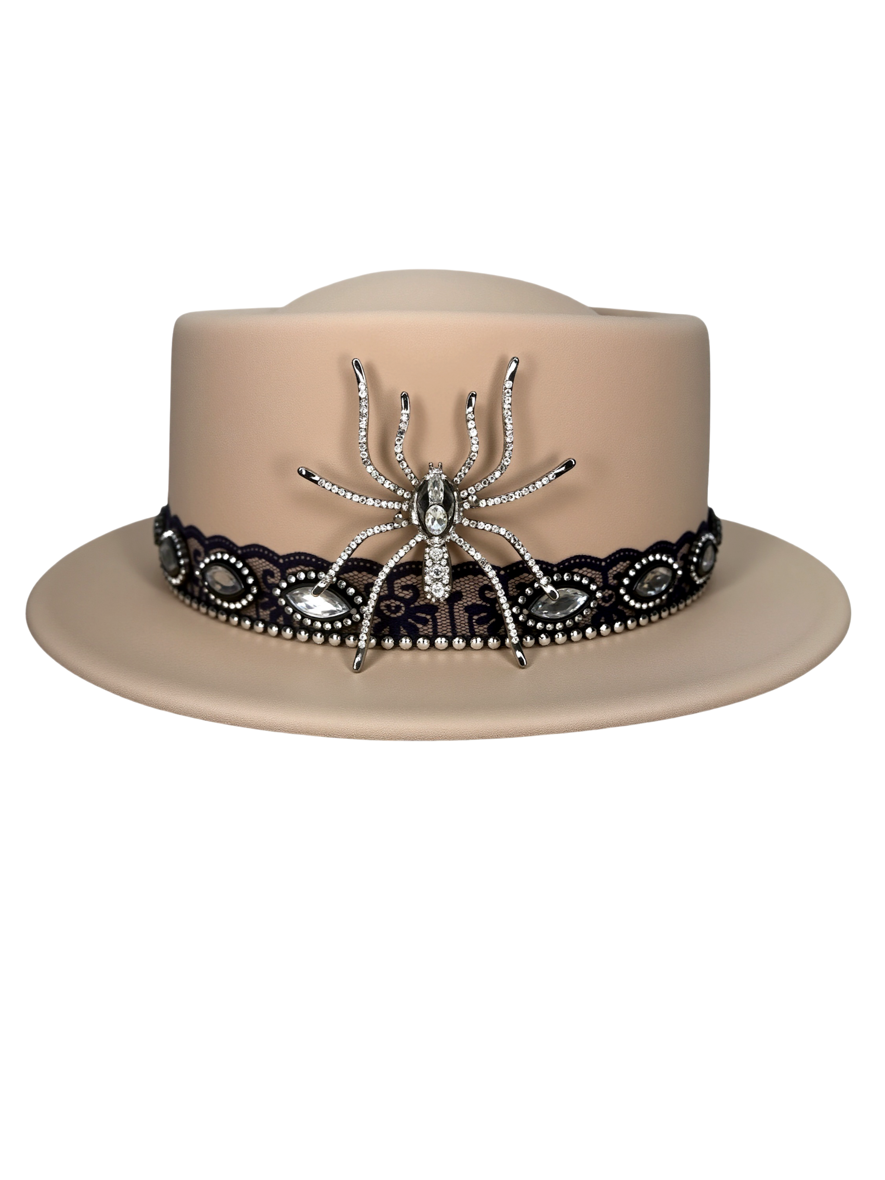 You Give Me Bumps — wool felt fedora by Left Turn Hat Co, band detail close-up