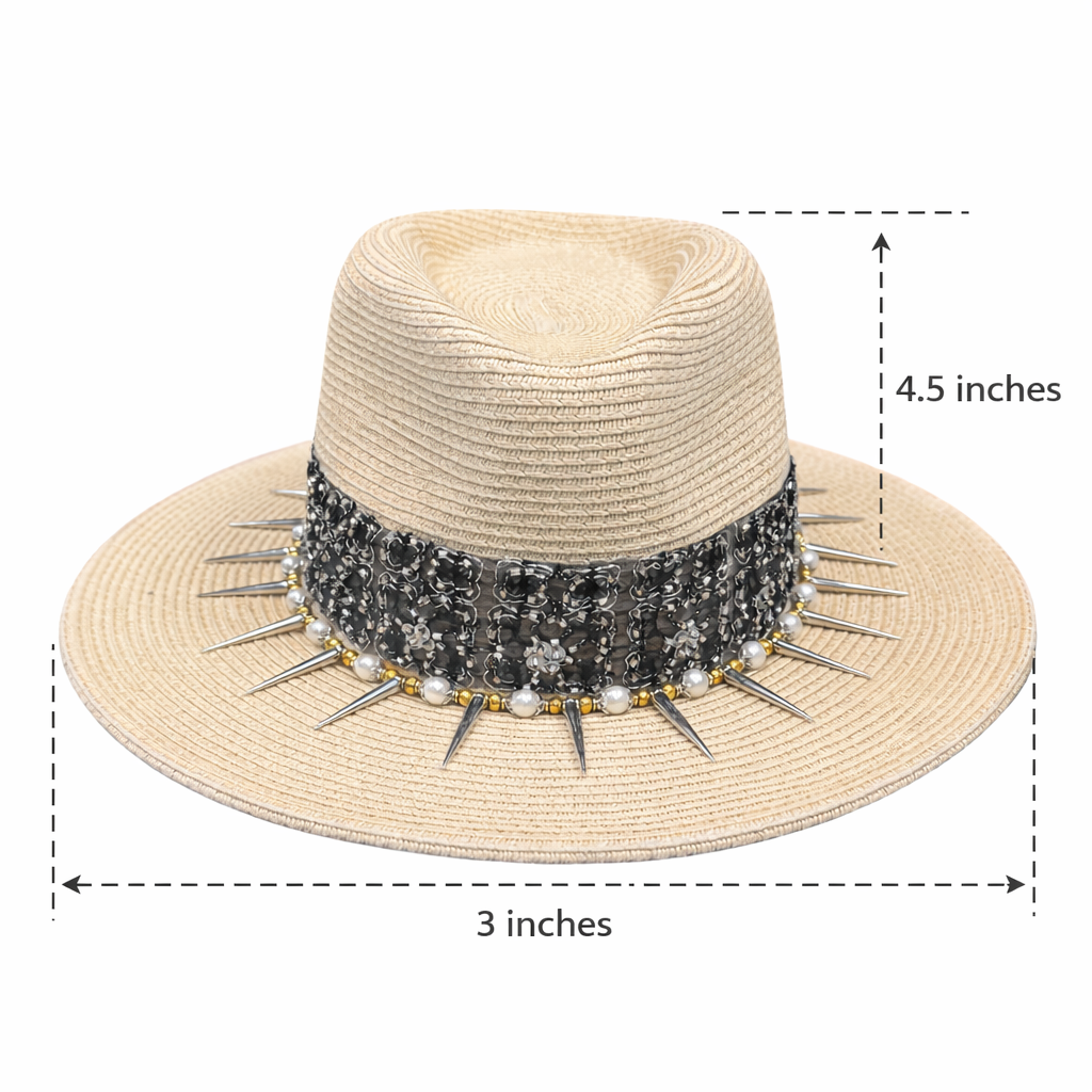Do Not Touch — handcrafted straw fedora by Left Turn Hat Co, alternate angle