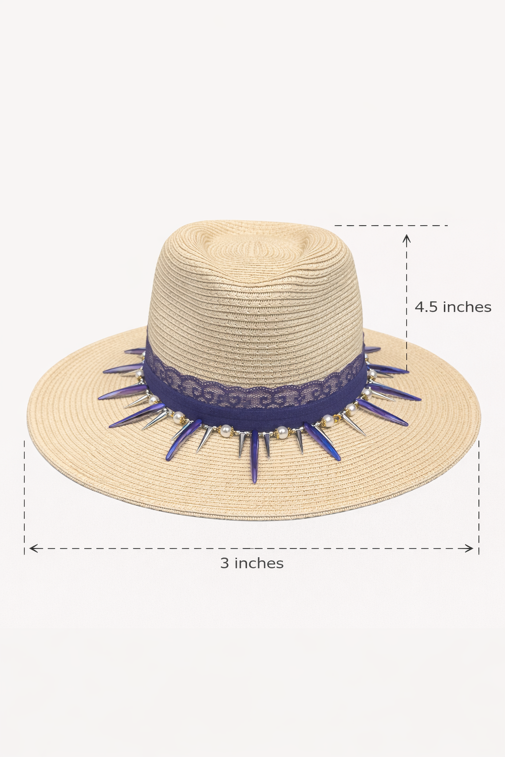 Too Hat To Handle — handcrafted straw fedora by Left Turn Hat Co, alternate angle
