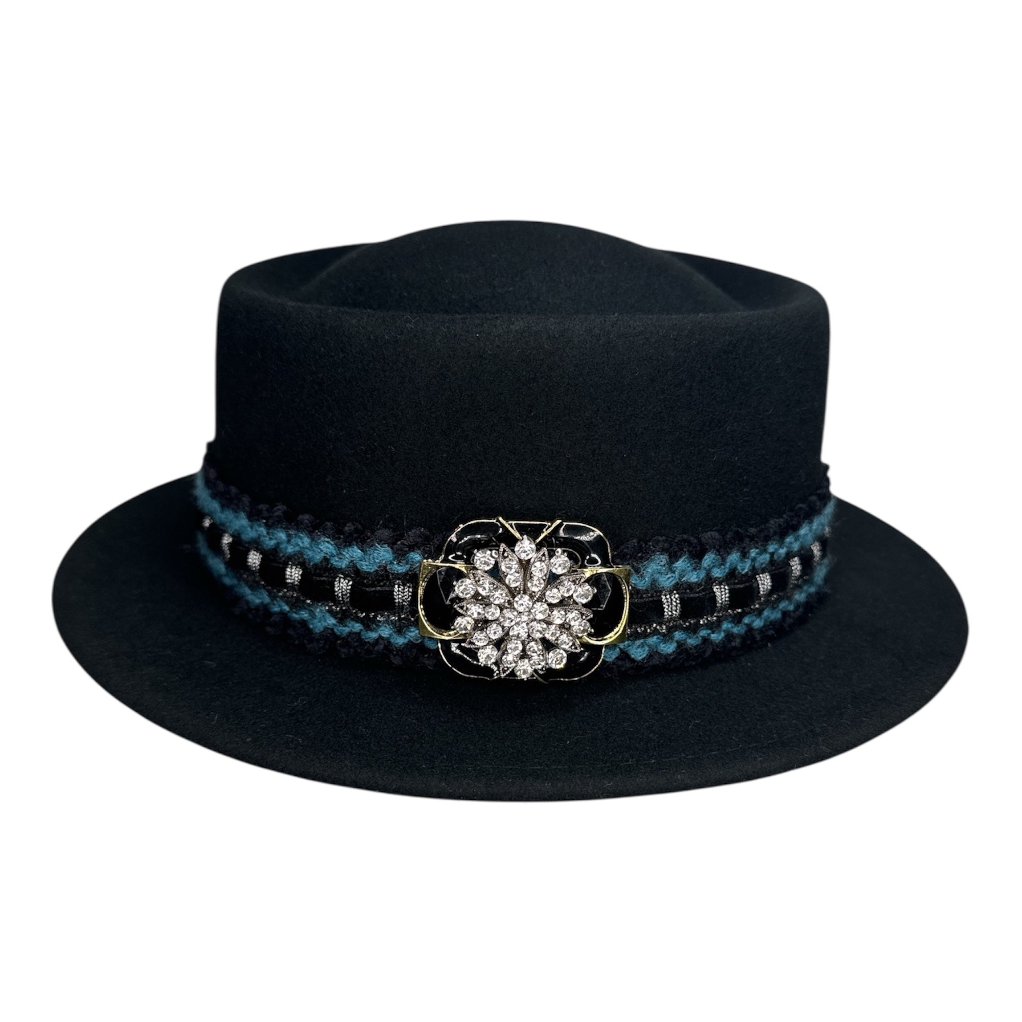 Better Late Than Never — wool felt fedora by Left Turn Hat Co, front view