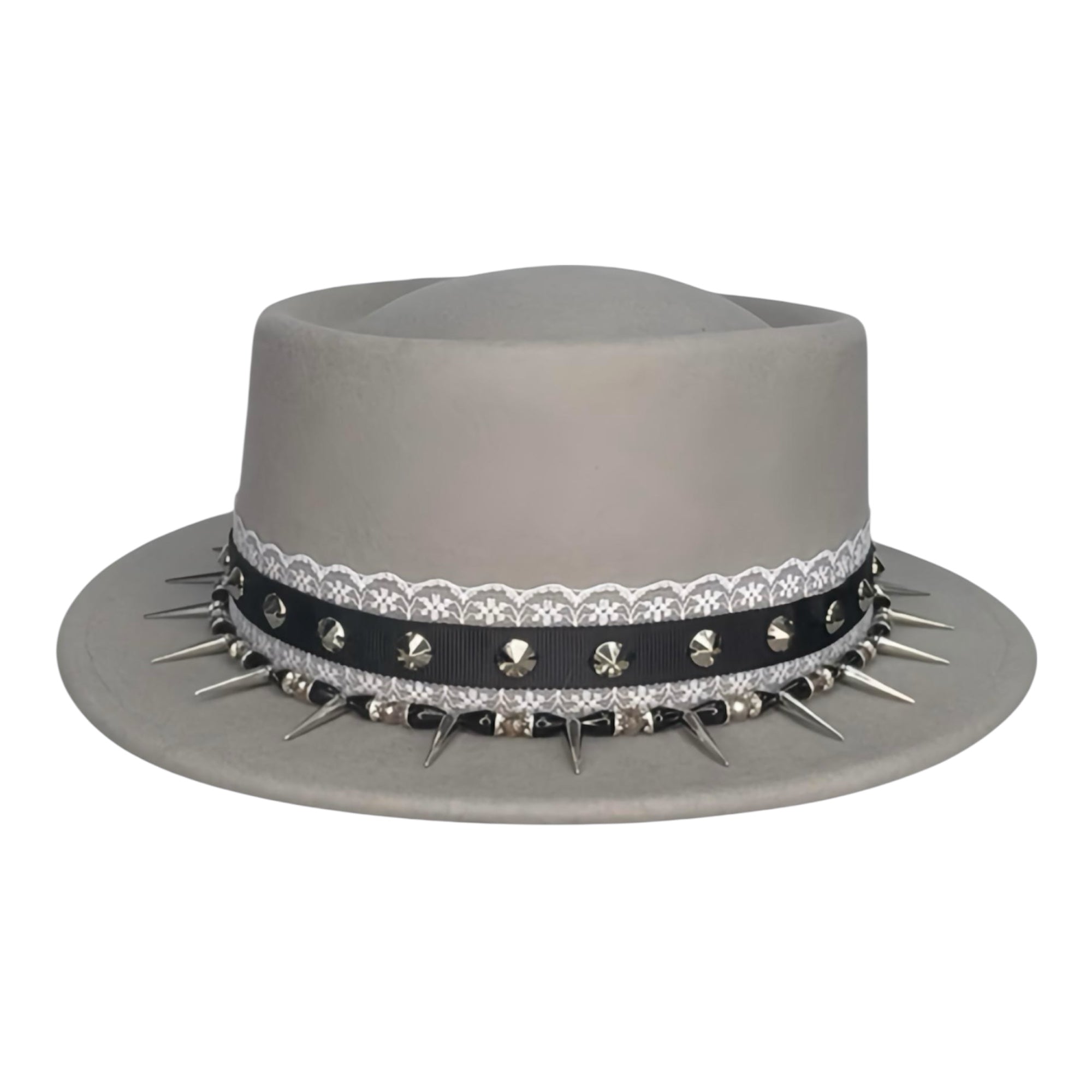 Wild Card — wool felt fedora by Left Turn Hat Co, front view