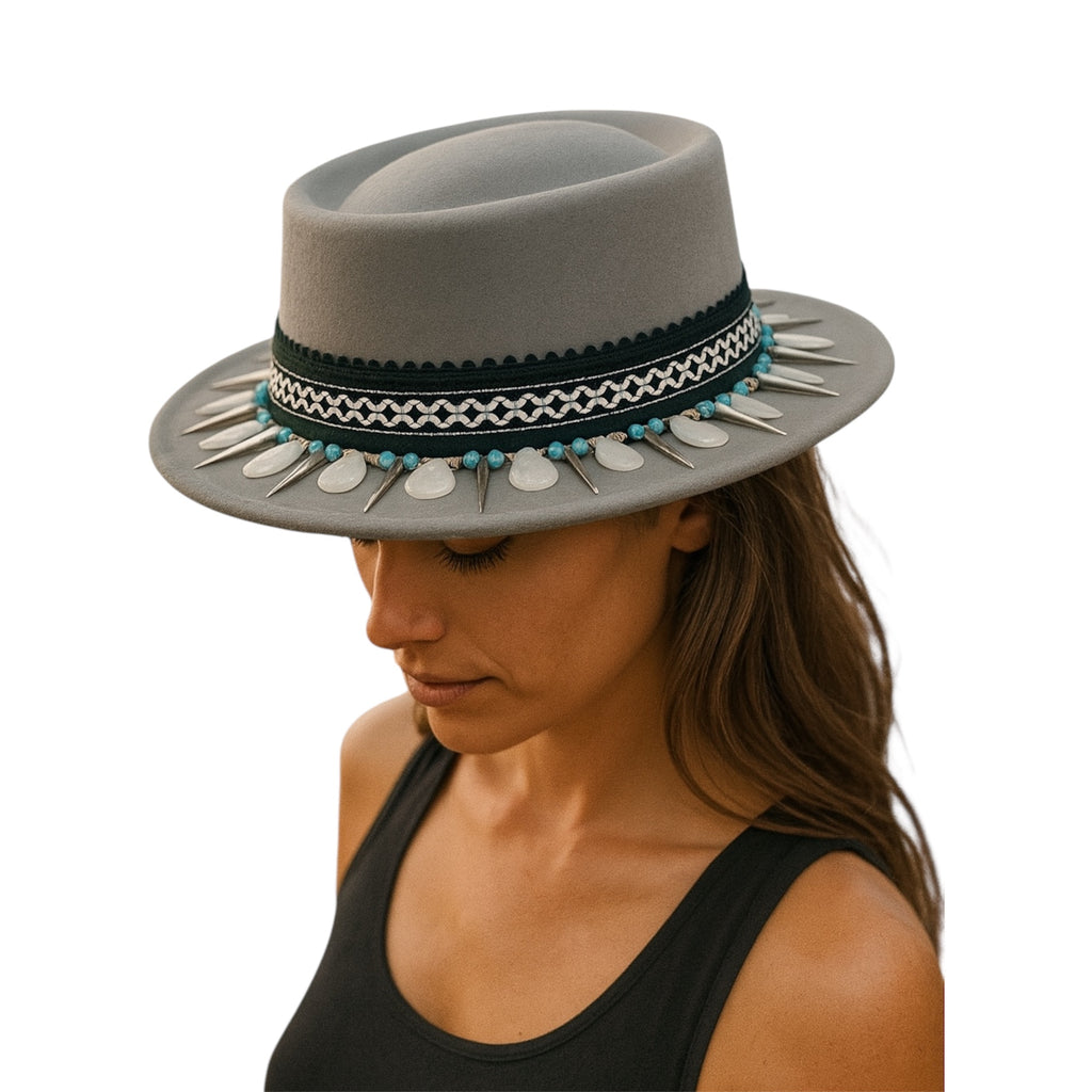 I Got That! — wool felt fedora by Left Turn Hat Co, styled on model