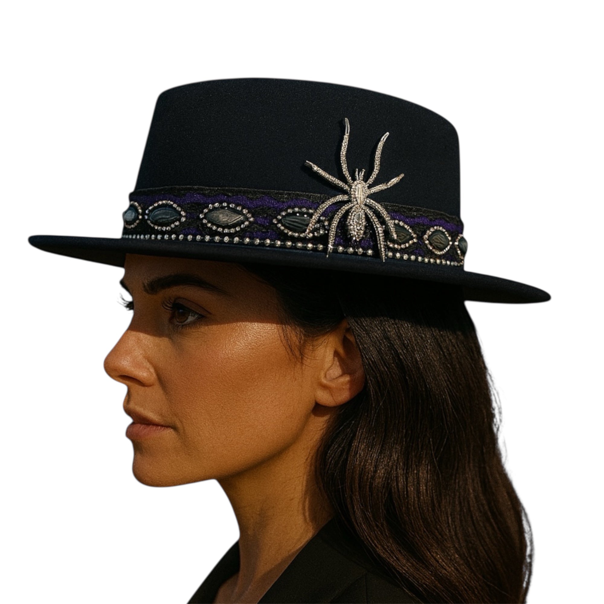 You Give Me Bumps — wool felt fedora by Left Turn Hat Co, styled on model