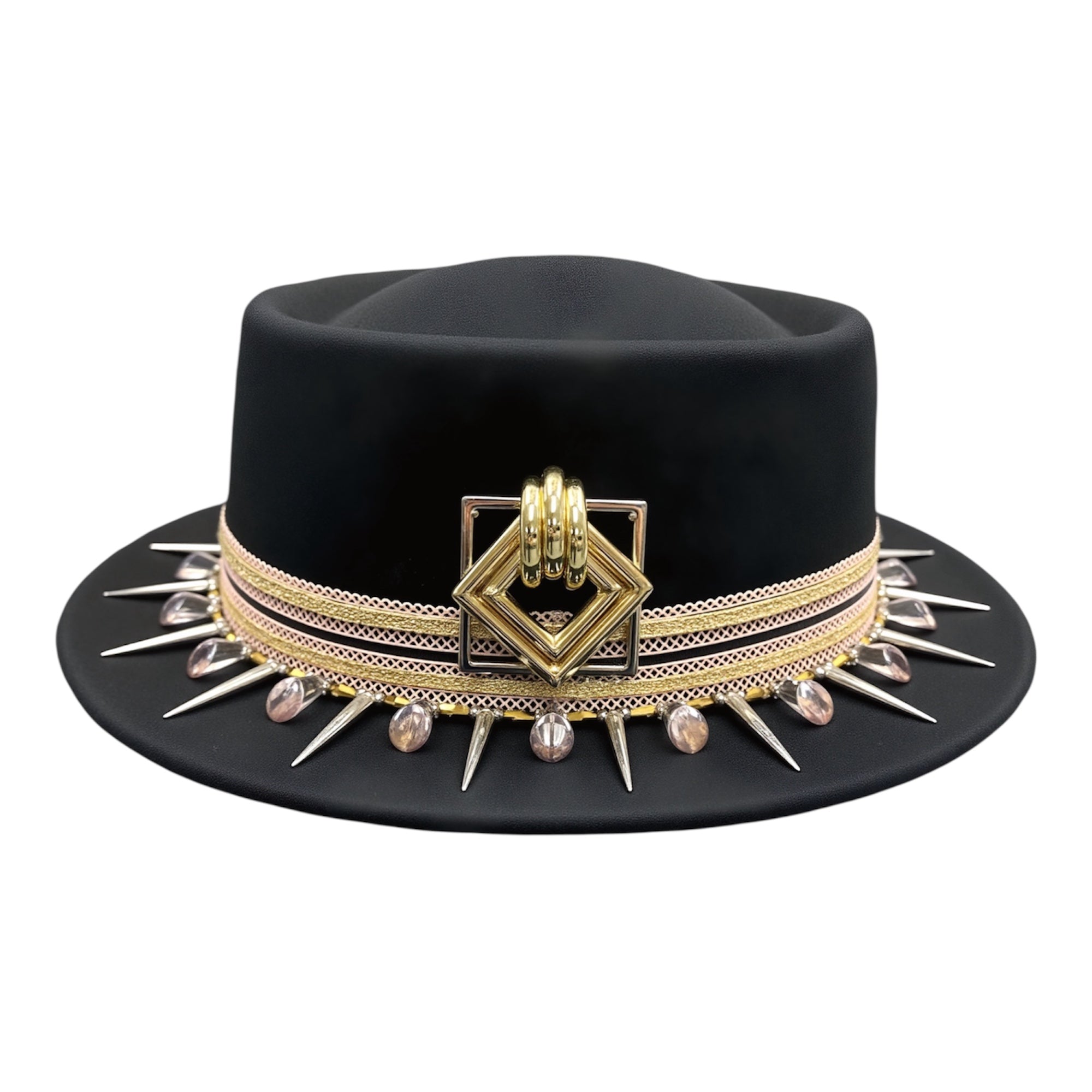 Light Up The Night — wool felt fedora by Left Turn Hat Co, front view