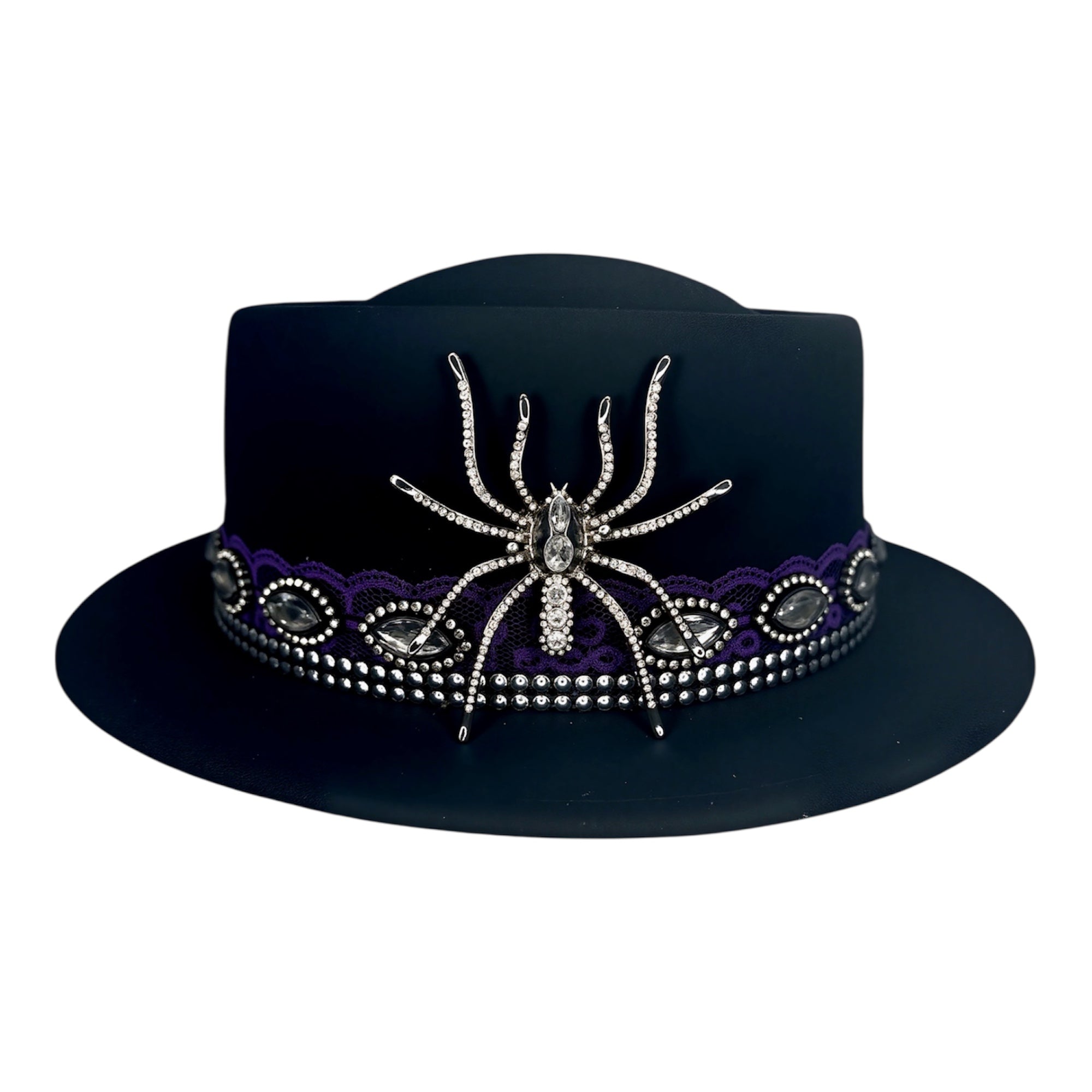 You Give Me Bumps — wool felt fedora by Left Turn Hat Co, front view