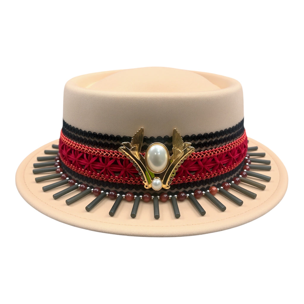 Just For You — wool felt fedora by Left Turn Hat Co, front view