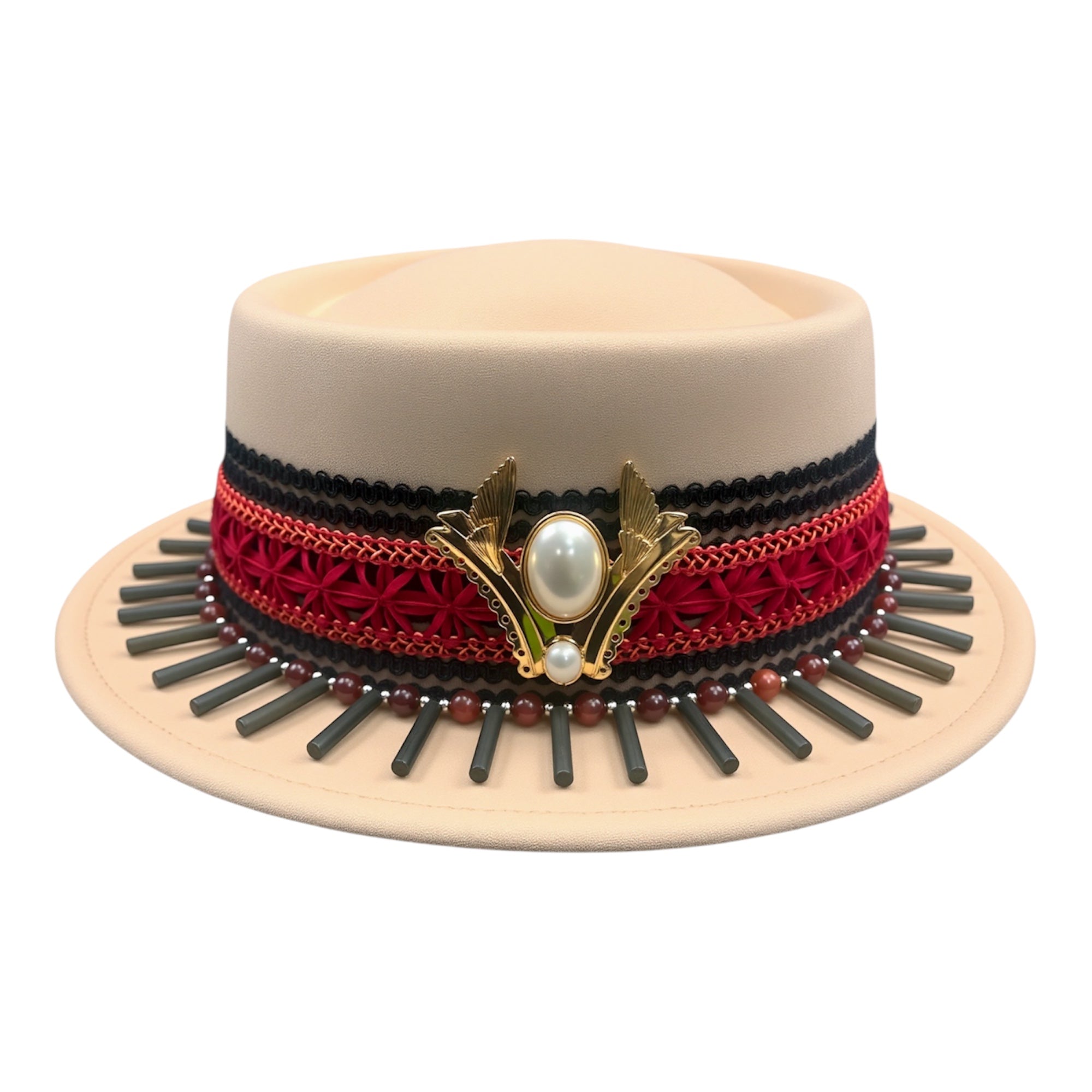 Just For You — wool felt fedora by Left Turn Hat Co, front view